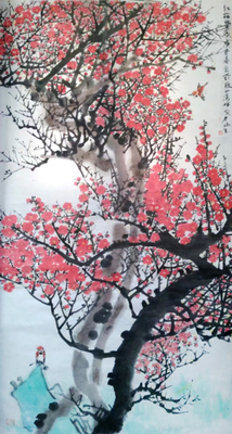 李茂启作品《红梅》