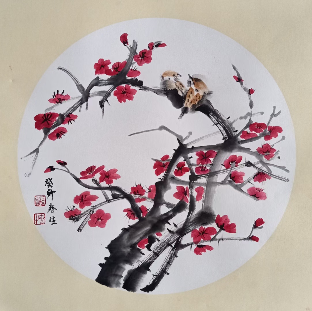 与大部分画家相同,陈春生先生的丹青技法